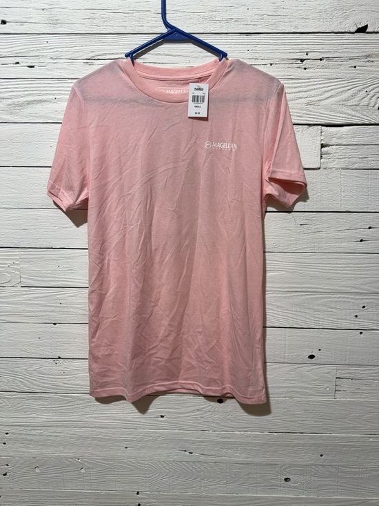 Magellan Outdoors Tops - Magellan Outdoors Pink Chest Logo Tee